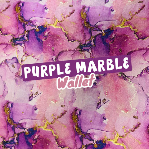 Bare Soles Wallet Purple Marble