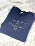 Custom Handwritten Name or Notes Embroidered T-shirt or Sweatshirt