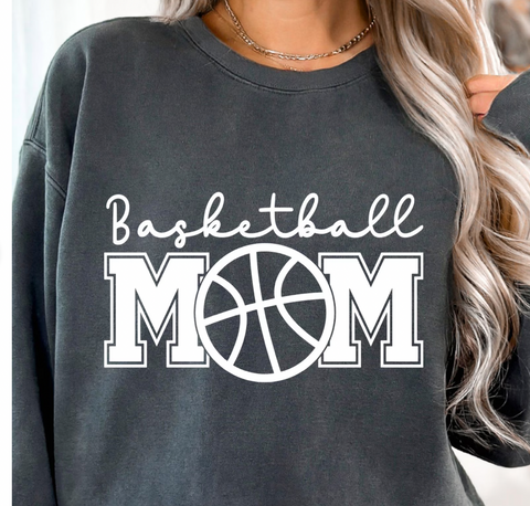 Basketball Mom Ball White