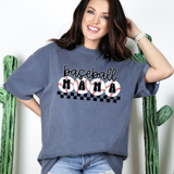 Checkered Baseball Mama