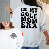 Golf Mom Era Black Front & Back