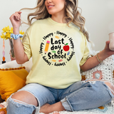 Happy Last Day of School Circle Black