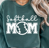 Softball Mom Ball White