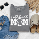 Softball Mom Ball White