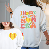Softball Mom Era Colorful Front & Back