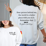 You Matter Black Front & Back