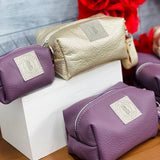 Solid/Metallic Bare Square Pouch Set (Large, Small and Mini)