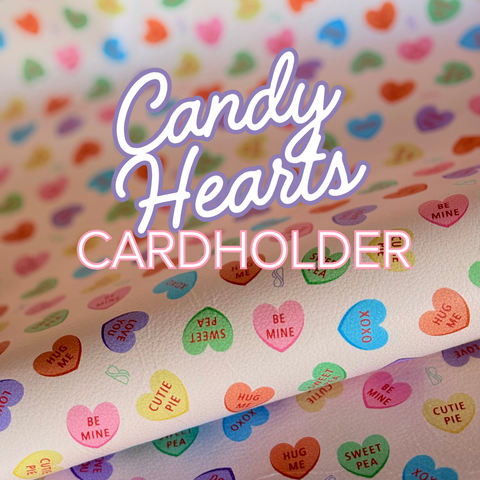 Candy Hearts Credit Card Holder