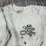 Embroidered Nightmare Before Coffee - Sweatshirt