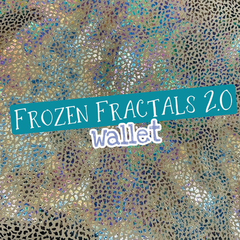 Bare Soles Wallet Frozen Fractals 2.0