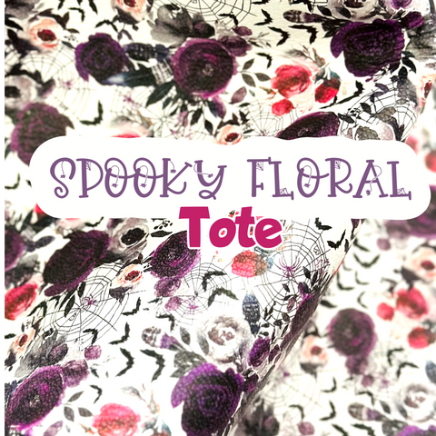 Spooky Floral Bare Tote