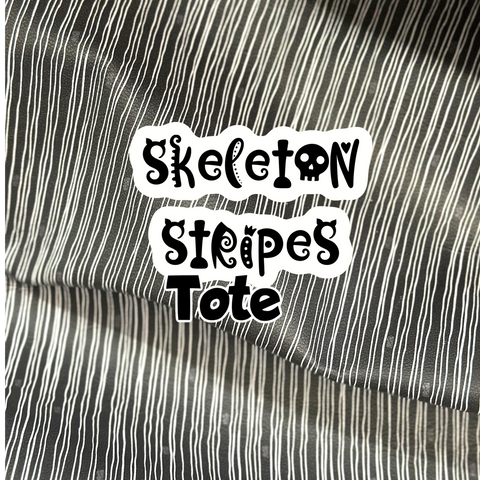 Skeleton Stripes Bare Tote