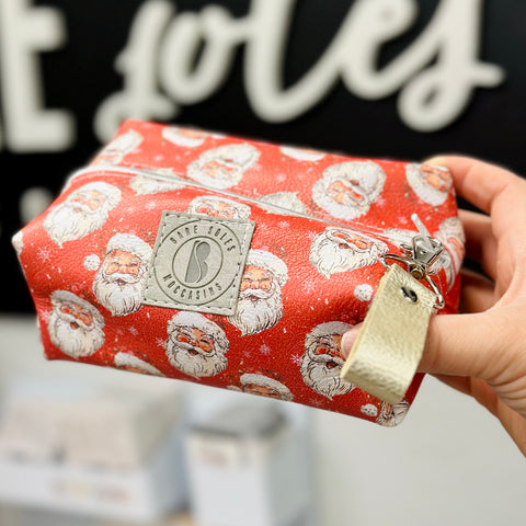 Retro Santa Bare Square Pouch