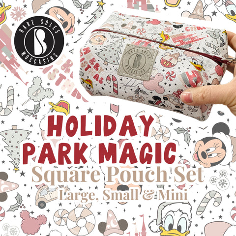 Holiday Park Magic Square Pouch Set (Large, Small and Mini)