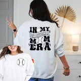 Baseball Mom Era Black Back and front