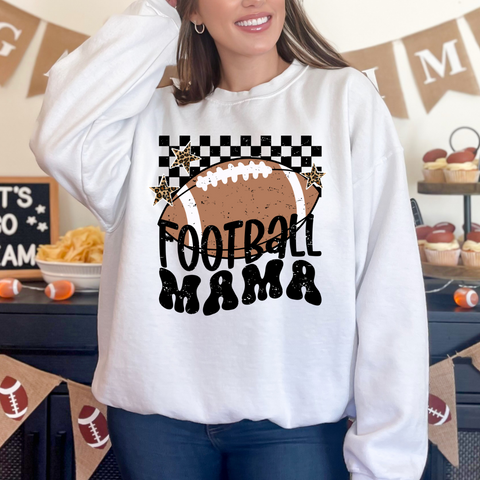 Checkered Football Mama