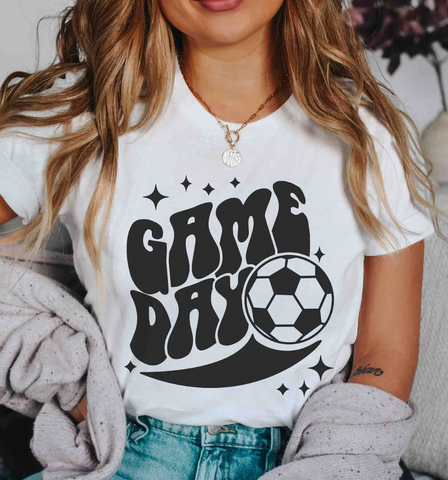 Soccer Game Day Black