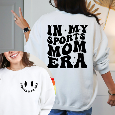 Sports Mom Era Black Front & Back