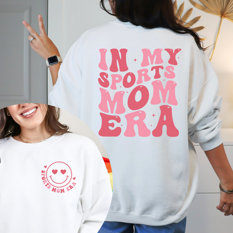 Sports Mom Era Pink Front & Back