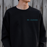 Teacher Name Embroidered Adult Sweatshirt