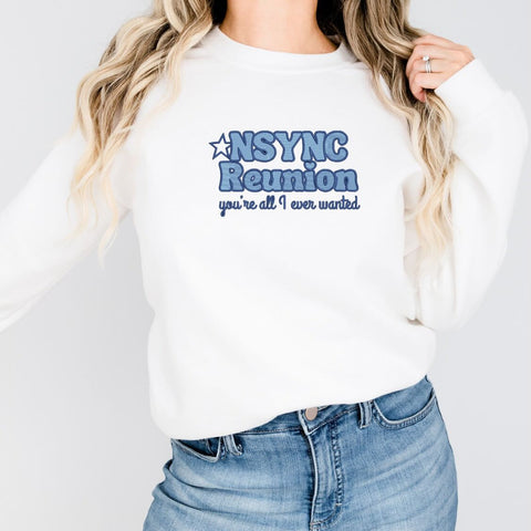 Nsync Embroidered Adult Sweatshirts