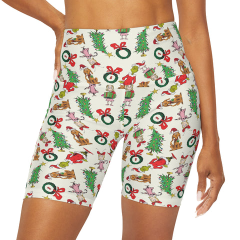 Mr. Grinch - Mommy + Mini Biker Short Set