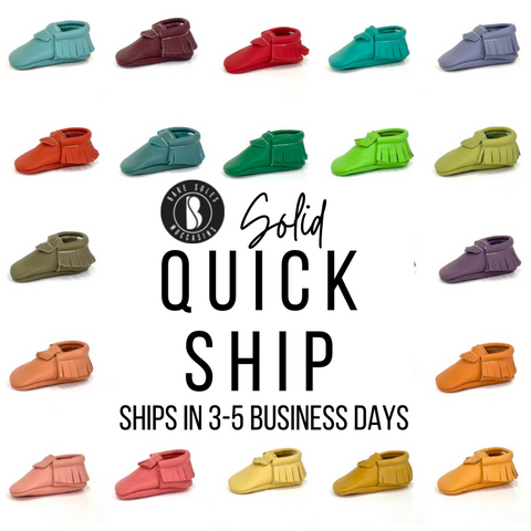 Quick Ship Solid Moccasins