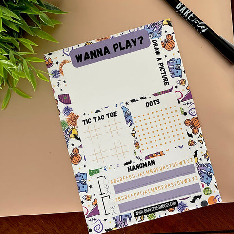 Spooky Magical Activity Notepad