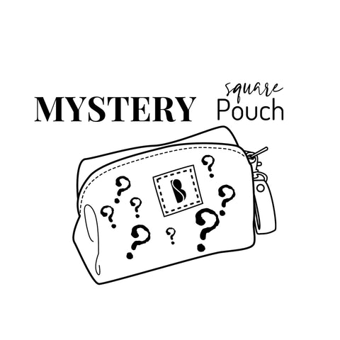 Mystery Printed Bare Square Pouch Set (Large, Small and Mini)