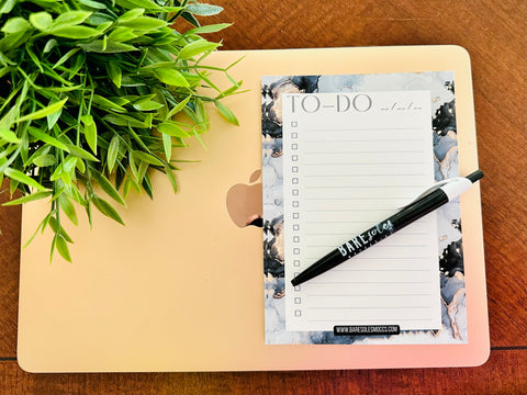 Black Marble "TO-DO" Notepad