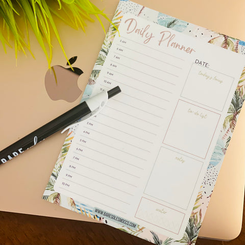 Palm Tree Paradise Daily Planner Notepad