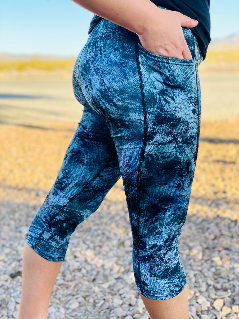 Mamabear Bare Leggings- Blue