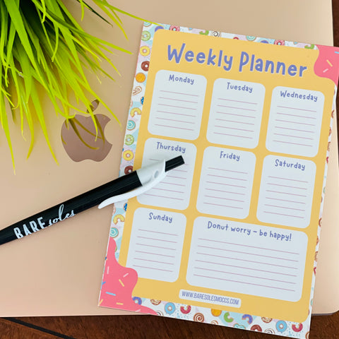 Donut "Weekly Planner" Notepad