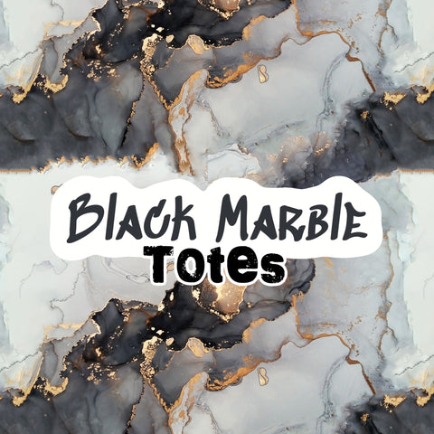 Black Marble Bare Tote