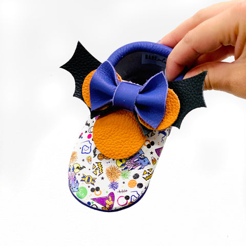 Spooky Magical with Minnie Head Bat Bow