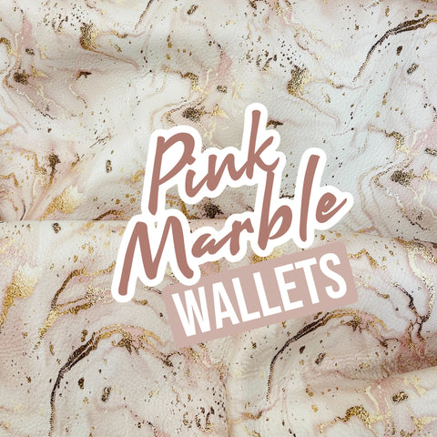 Bare Soles Wallet Pink Marble