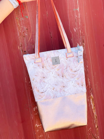 Pink Marble Bare Tote